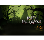 Scary Halloween Card Template 