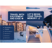 Blue sea travel brochure