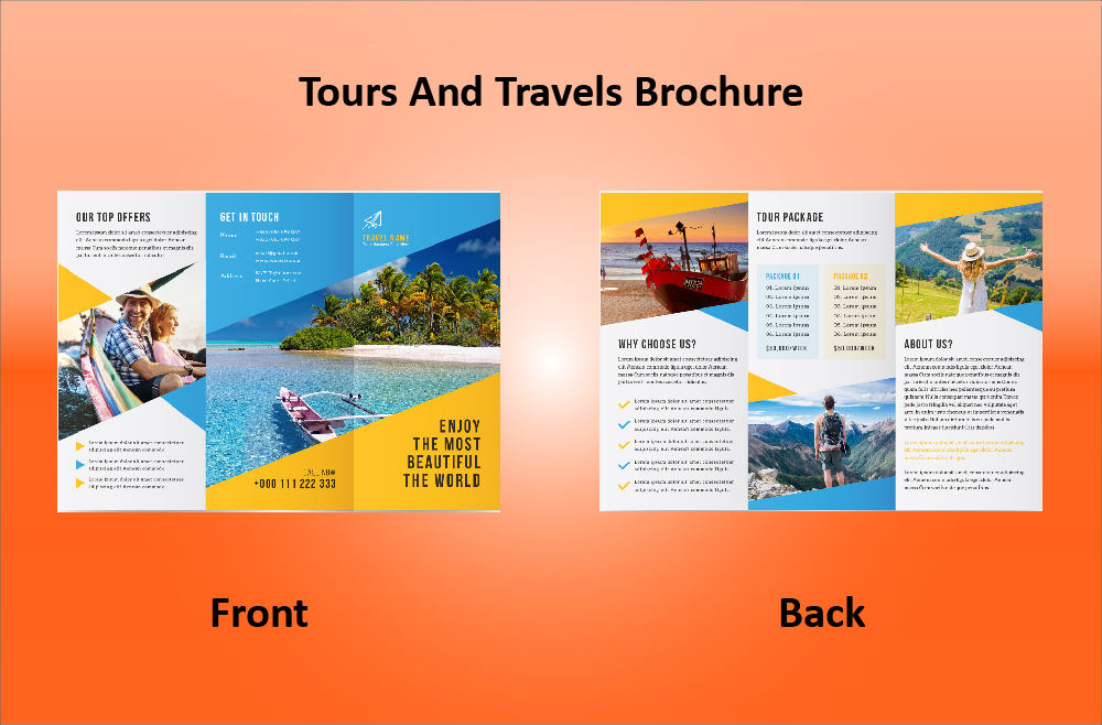 brosur tour and travel