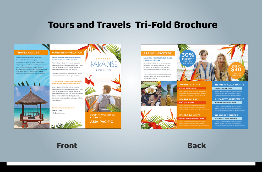 on course tours brochure